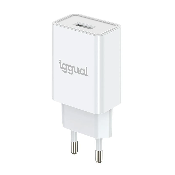 iggual Cargador de pared 1xUSB-A 5V/2A (10W) 3