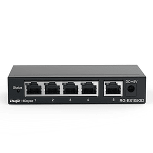 Reyee Unmanaged Switch 5xGb RJ45 Steel Case