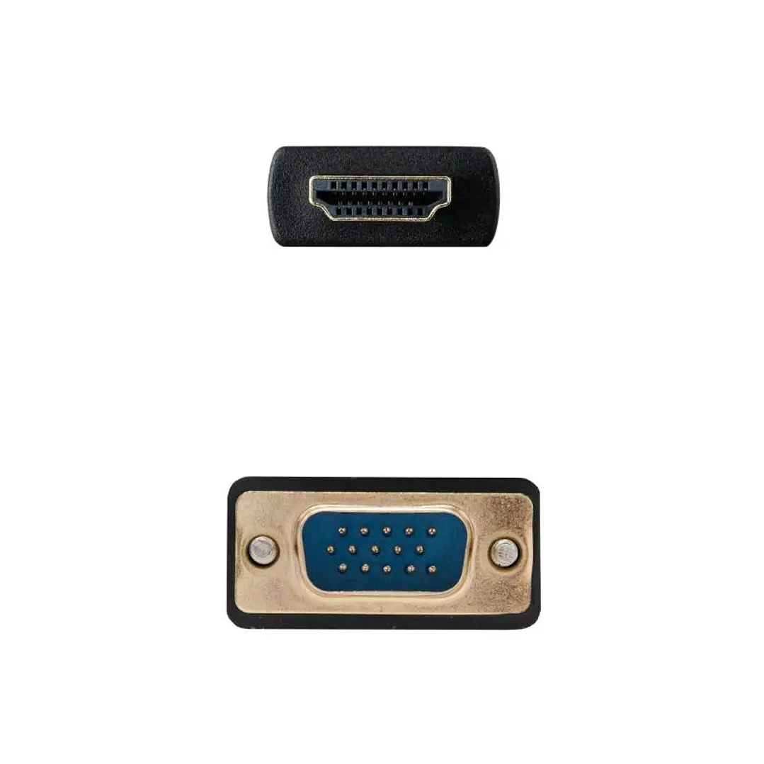 Nanocable Conversor HDMI a VGA M-M, 1.8 m Negro 3