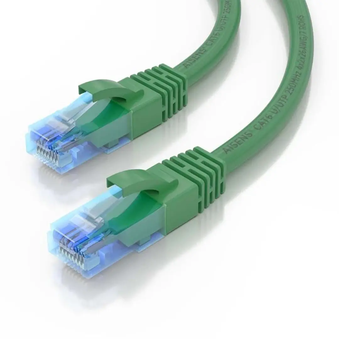 Aisens Cable RJ45 CAT.6 UTP AWG26 CCA Verde 0.5m 3