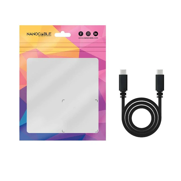 Nanocable Cable USB2.0 3A USB-C/M-USB-C/M 1.5 M 2