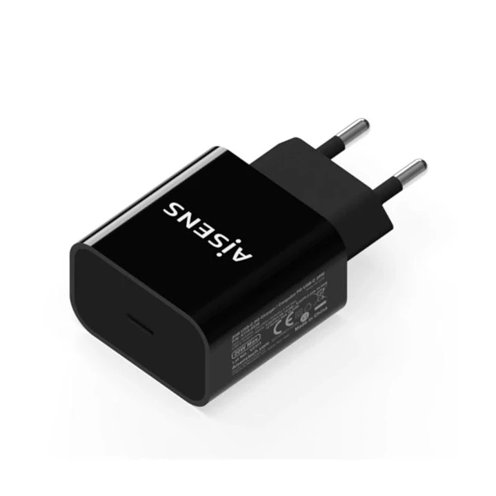 Aisens Cargador 20W USB-C PD3.0 1xUSB-C Negro 1