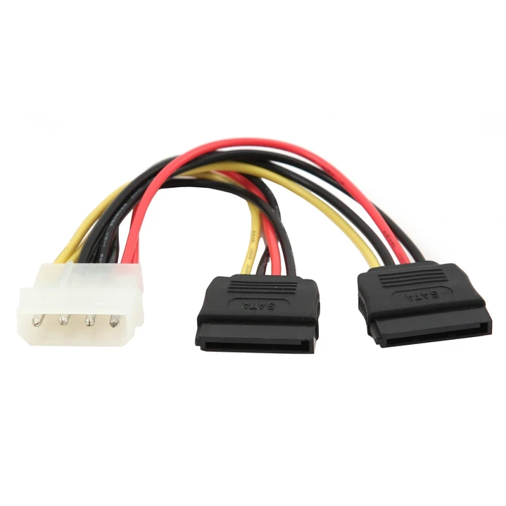Gembird Cable de Alimentación Molex a 2x SATA 15cm 1