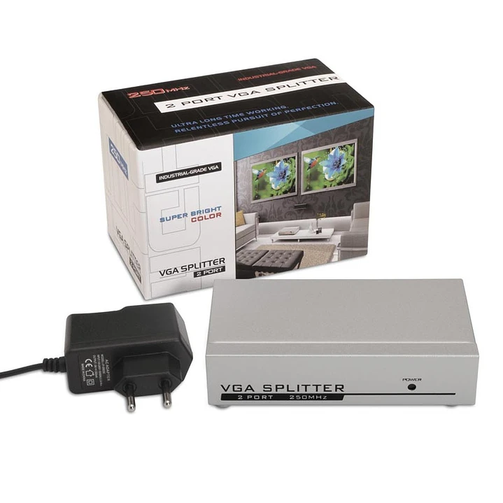 Nanocable Multiplexor VGA para 2 monitores 3