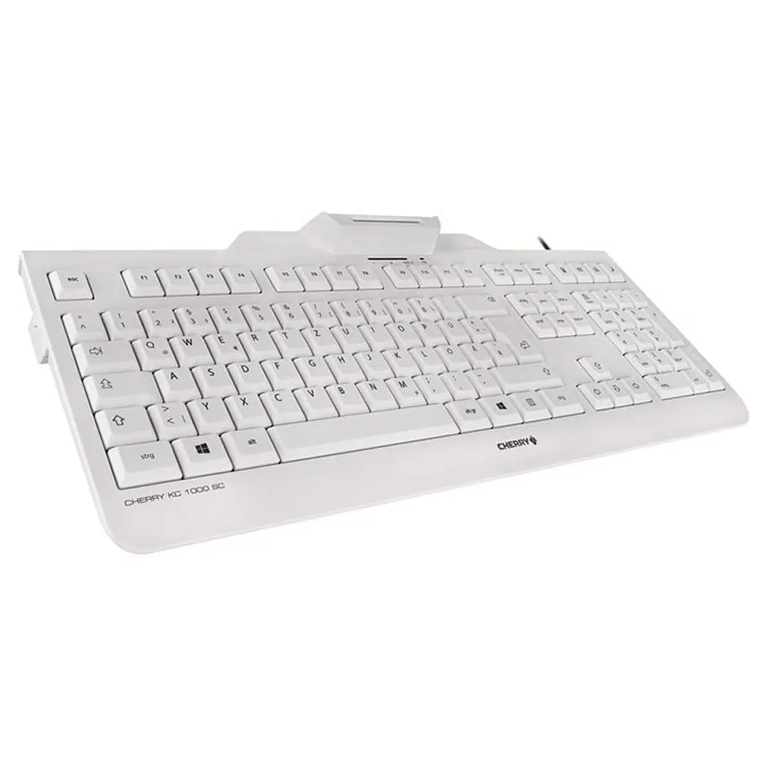 Cherry Teclado+Lector Chip Integrado (DNIe) Blanco 4