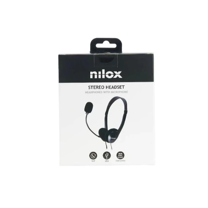 Nilox Auriculares con micrófono USB 4