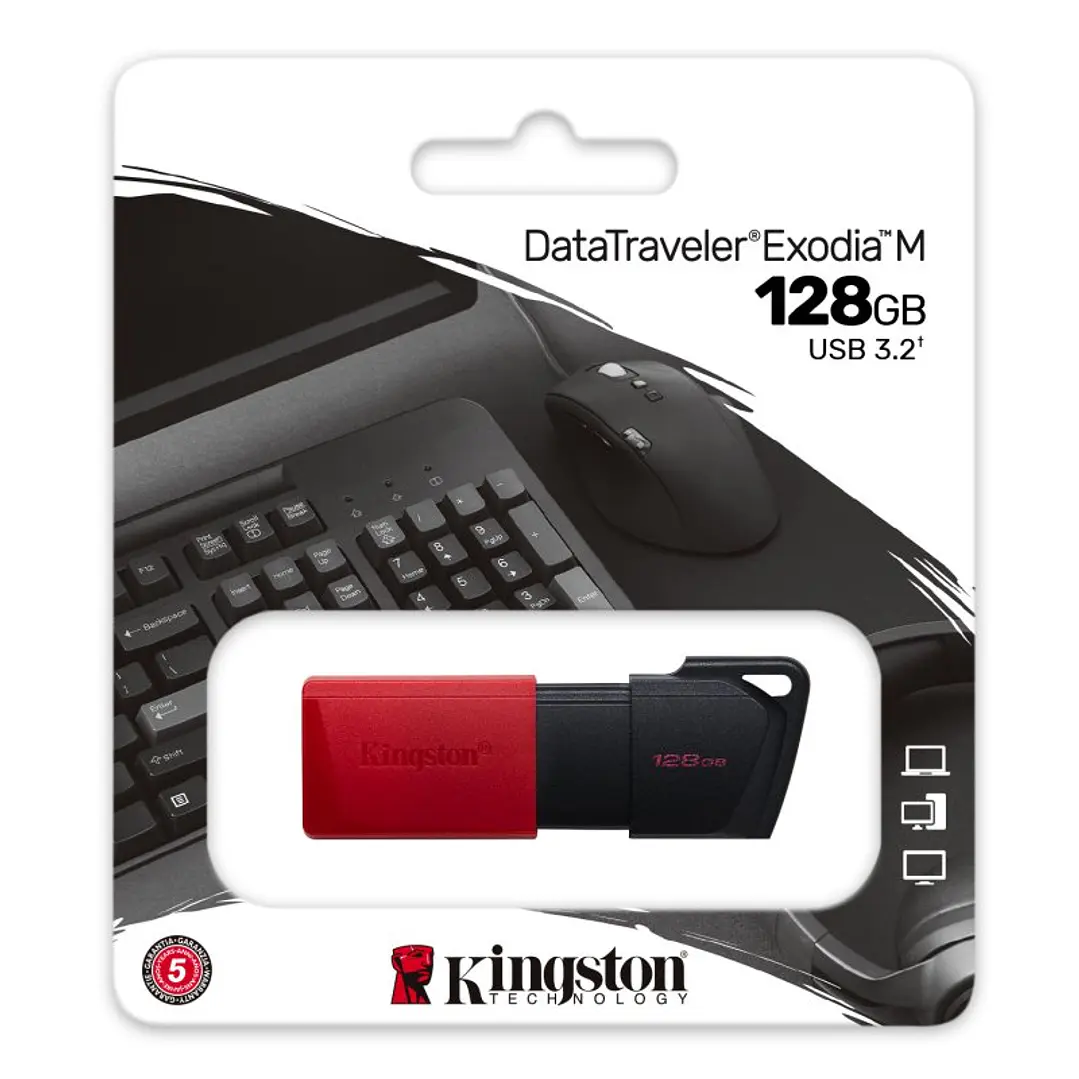 Kingston DataTraveler DTXM 128GB USB 3.2 Gen1 Rojo 3