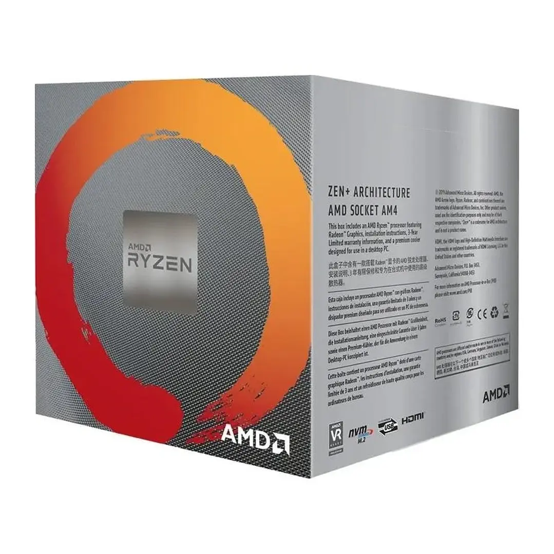 AMD RYZEN 5 3400G 3.7GHz 6MB 4 CORE AM4 BOX+Disipa 1