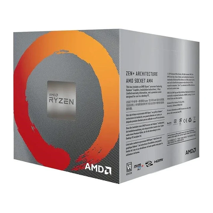 AMD RYZEN 5 3400G 3.7GHz 6MB 4 CORE AM4 BOX+Disipa 1
