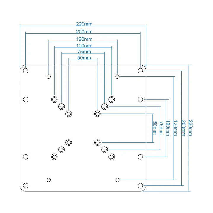 Tooq Adaptador VESA 200x200 para pantallas 23