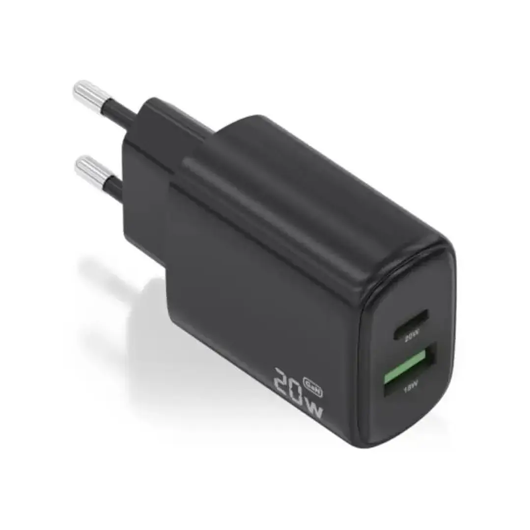 Aisens Cargador GaN 20W 1xUSB-C PD3.0 Negro 1