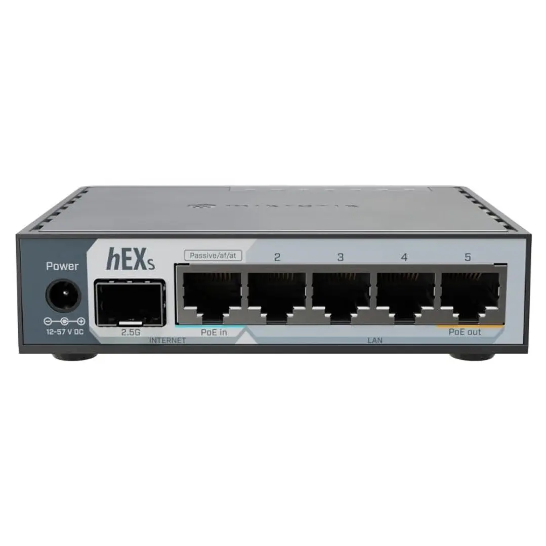 Mikrotik E60iUGS hEX Router 5xGbE PoE-I/O 1x2.5SFP 1