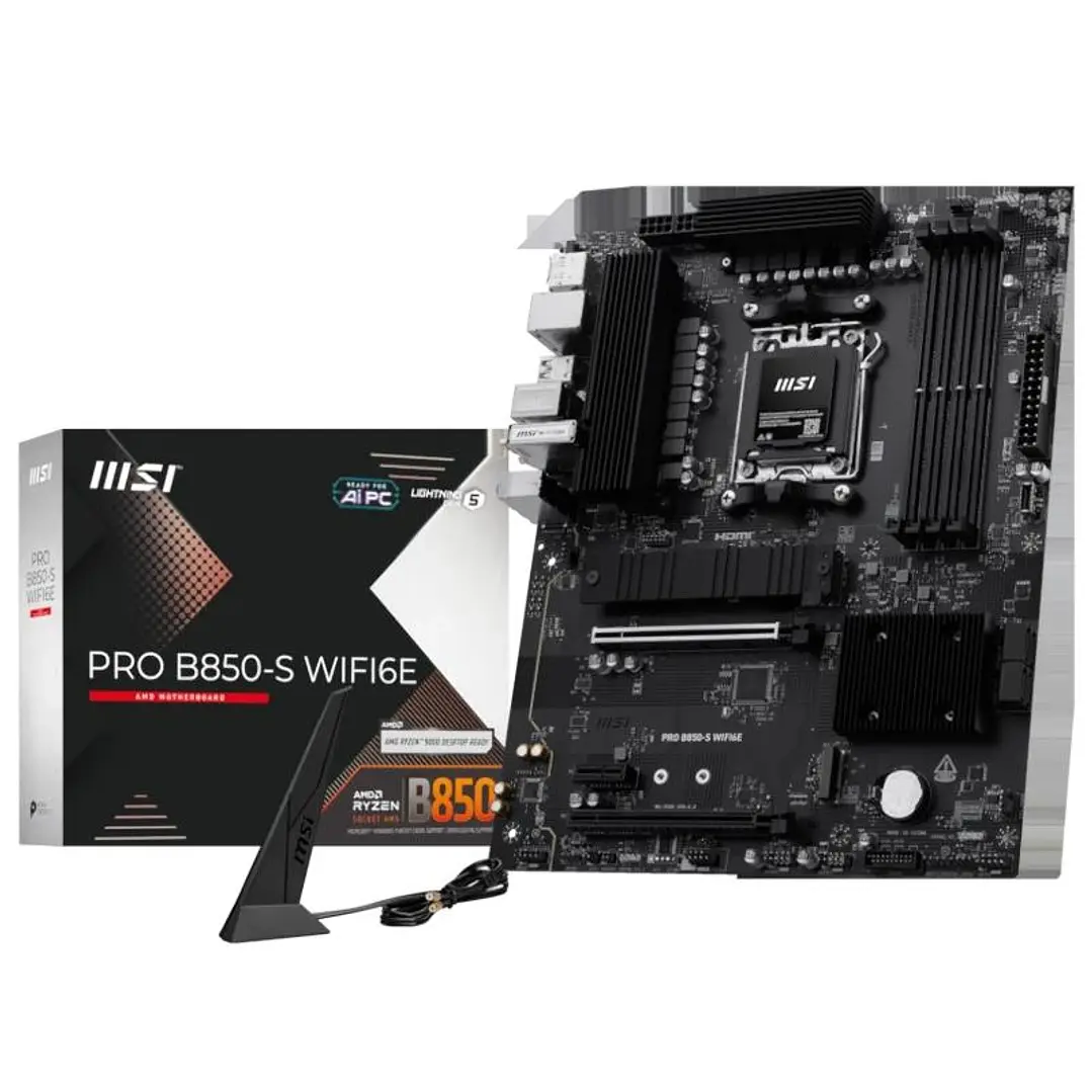 MSI Placa Base PRO B850-S WIFI6E DDR5 ATX AM5 1