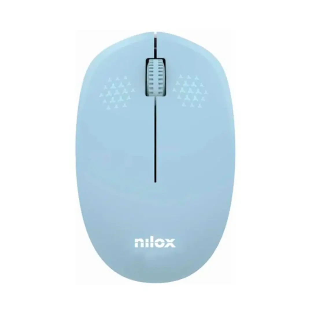 Nilox Ratón Wireless, 1000 DPI, 3 botones, Azul 1