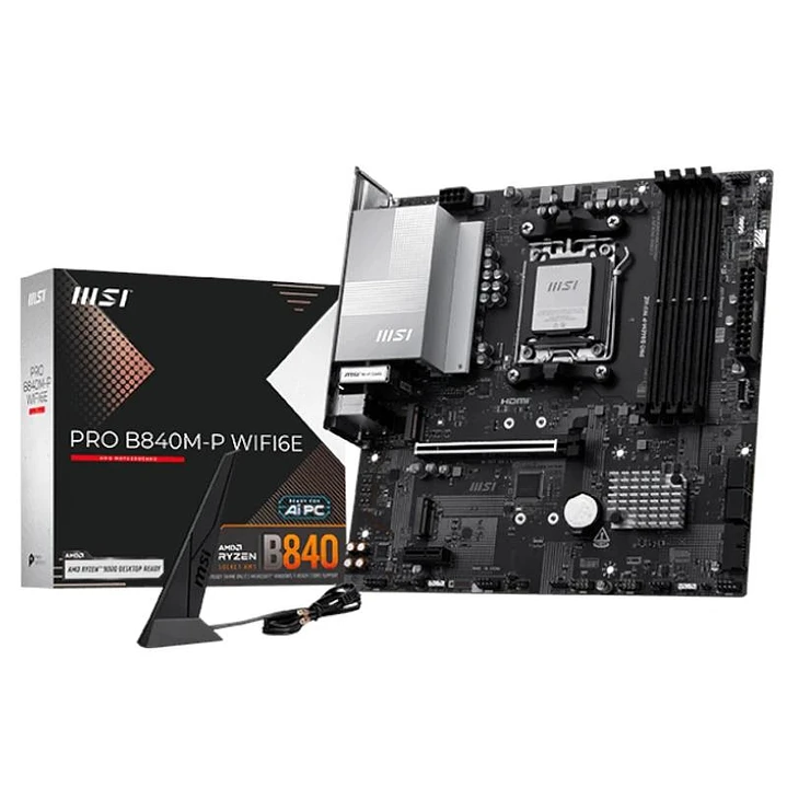 MSI Placa Base PRO B840M-P WIFI6E DDR5 mATX 1