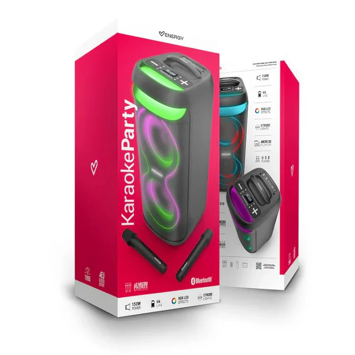 Energy Sistem Altavoz Party Karaoke 150w 2 Micros 4