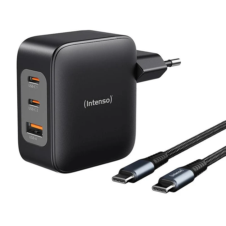Intenso | KIT Cargador GaN W100ACC + Cable USB-C 1