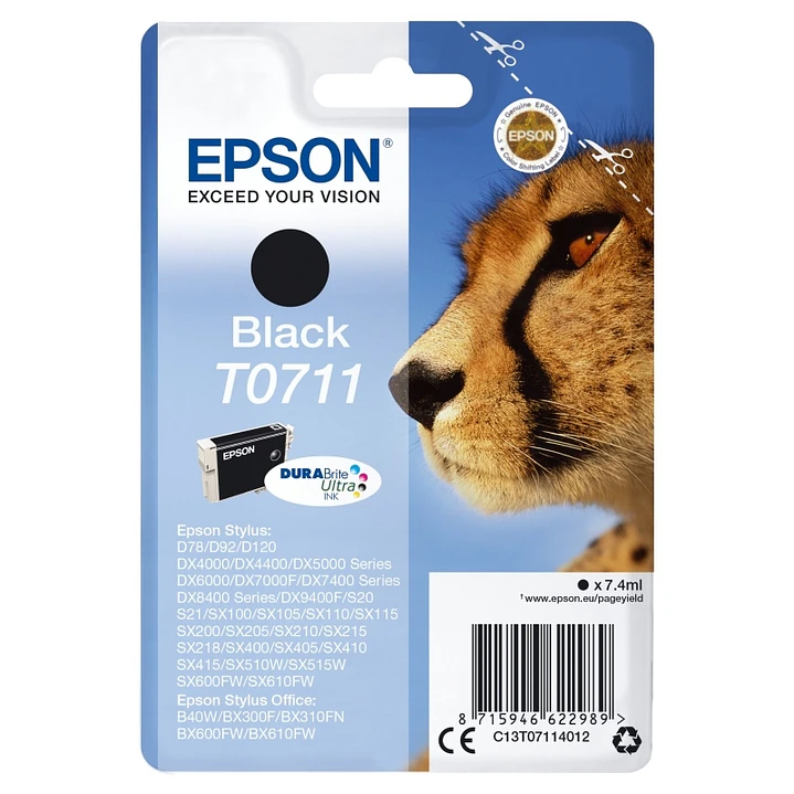 Epson Cartucho T0711 Negro 1