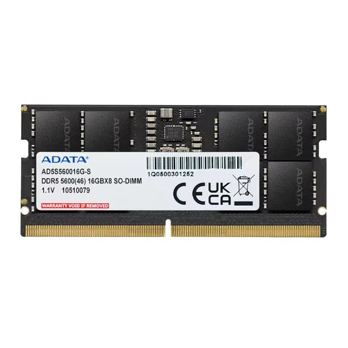 ADATA RAM AD5S560016G-S 16GB 5600Mhz DDR5 SODIMM 1