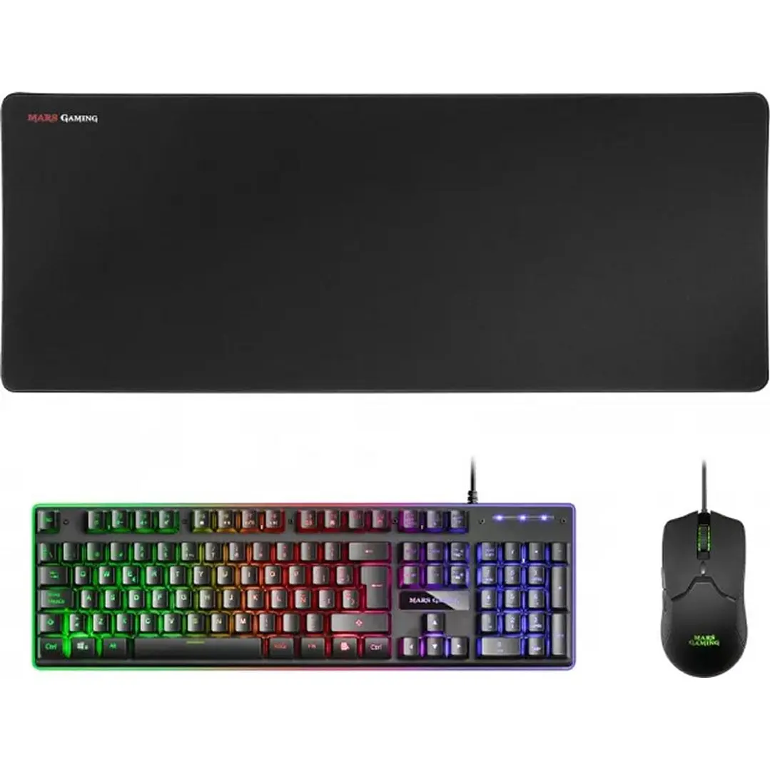 Mars Gaming Combo MCPX GAMING 3IN1 RGB Negro 1