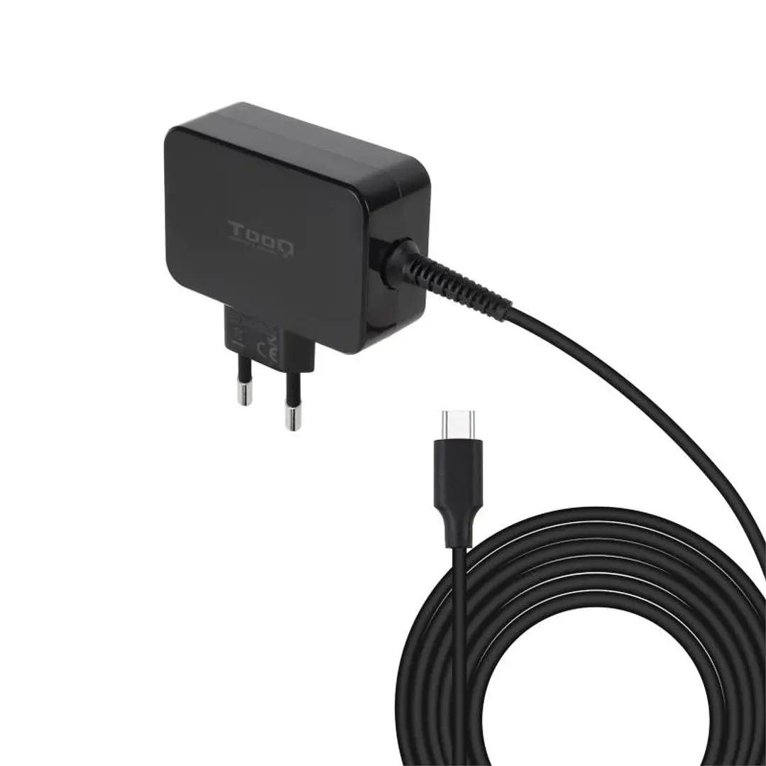Tooq Cargador portátil GAN USB-C PD 45W Negro 3
