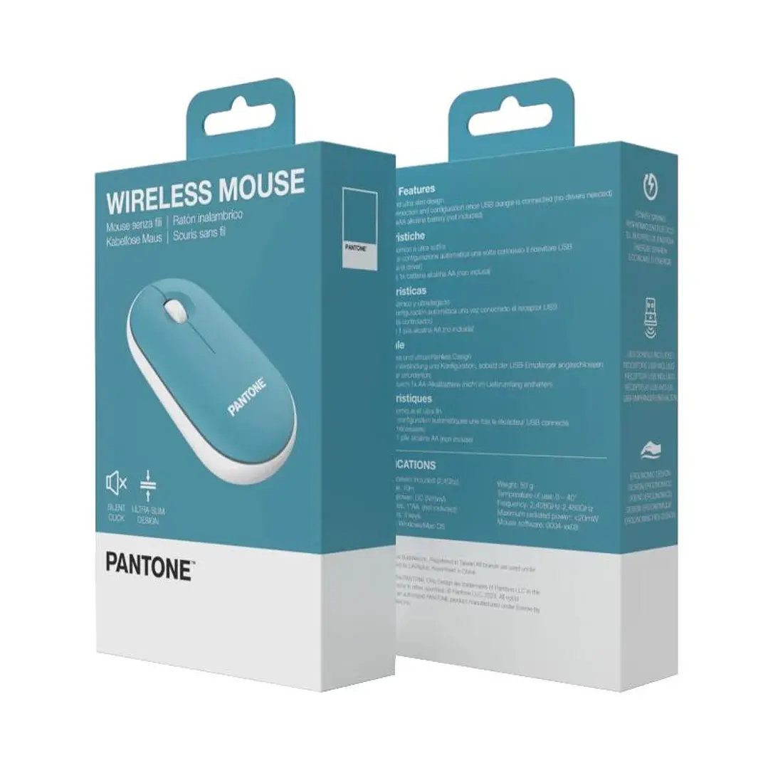 Celly Raton Pantone Inalambrico Azul Click silen. 2