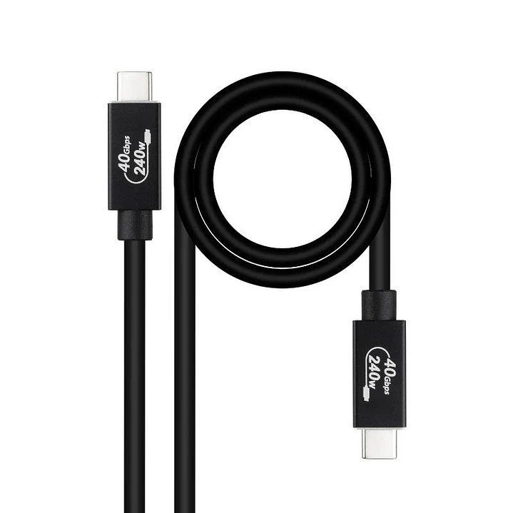 Nanocable Cable USB4 Gen3x2 40Gbps 240W USB-C 1.8M 1