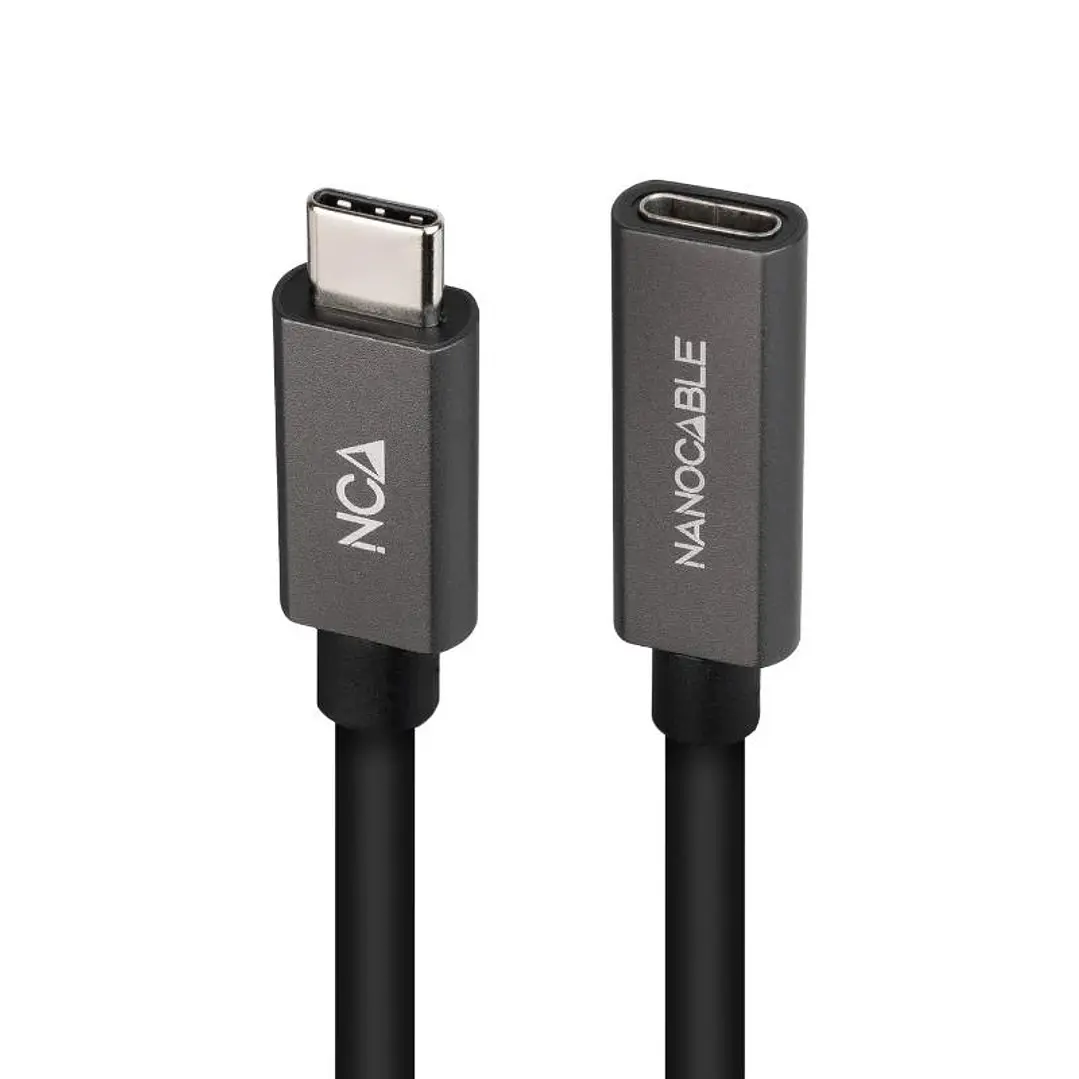 Nanocable Cable USB 3.2 Gen2 USB-C M/H 1 M Negro 2