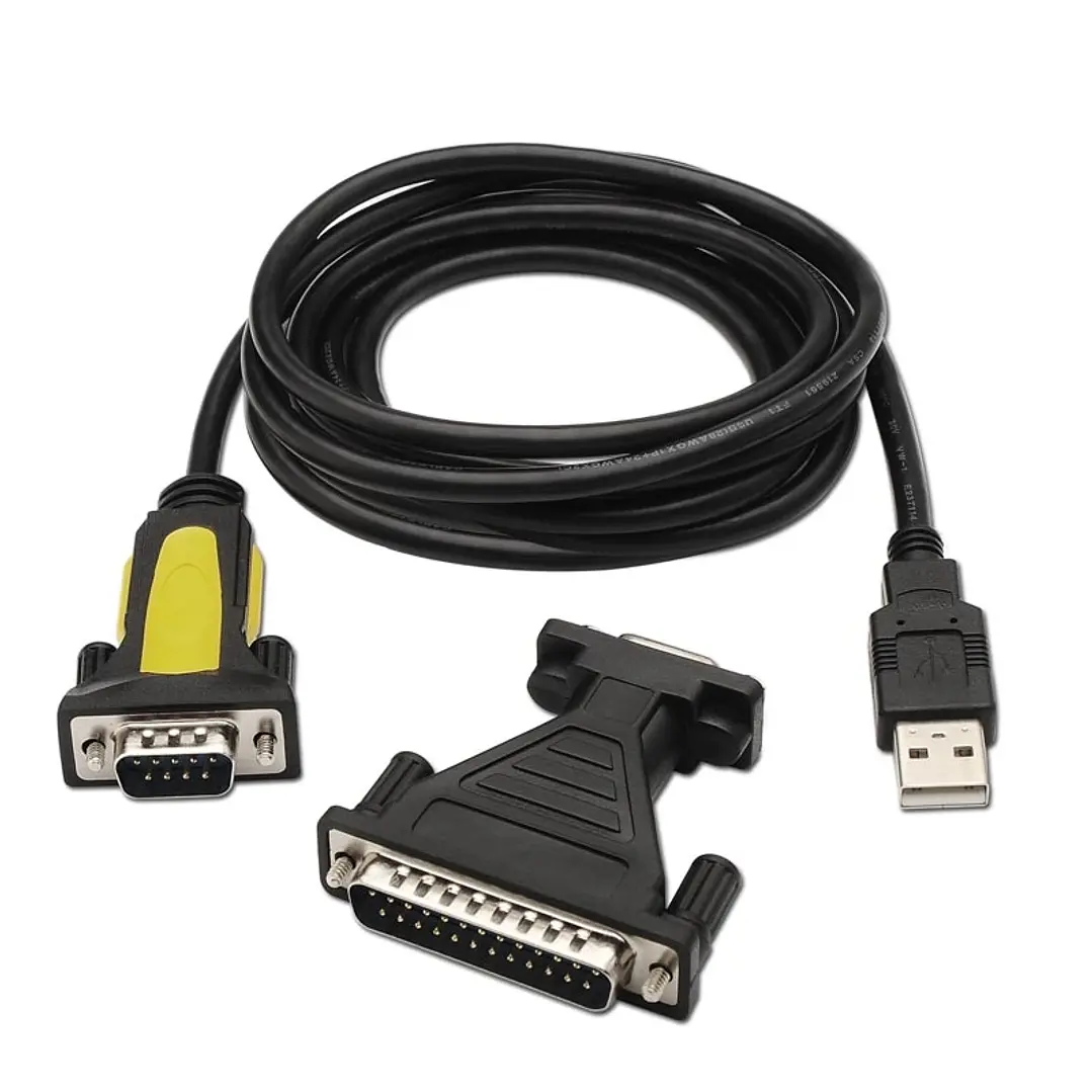 Nanocable Adaptador Usb a Serie  DB9M/25H 1