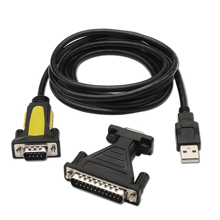 Nanocable Adaptador Usb a Serie  DB9M/25H 1