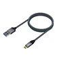 Aisens Cable USB 3.1 Gen2 Alu 3A CM-AM Gris 2.0M - Thumbnail 2