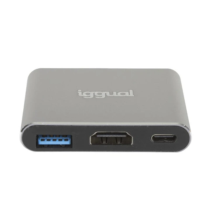 iggual Hub tipo C 3 en 1 HDMI USB3.0 PD100W 3