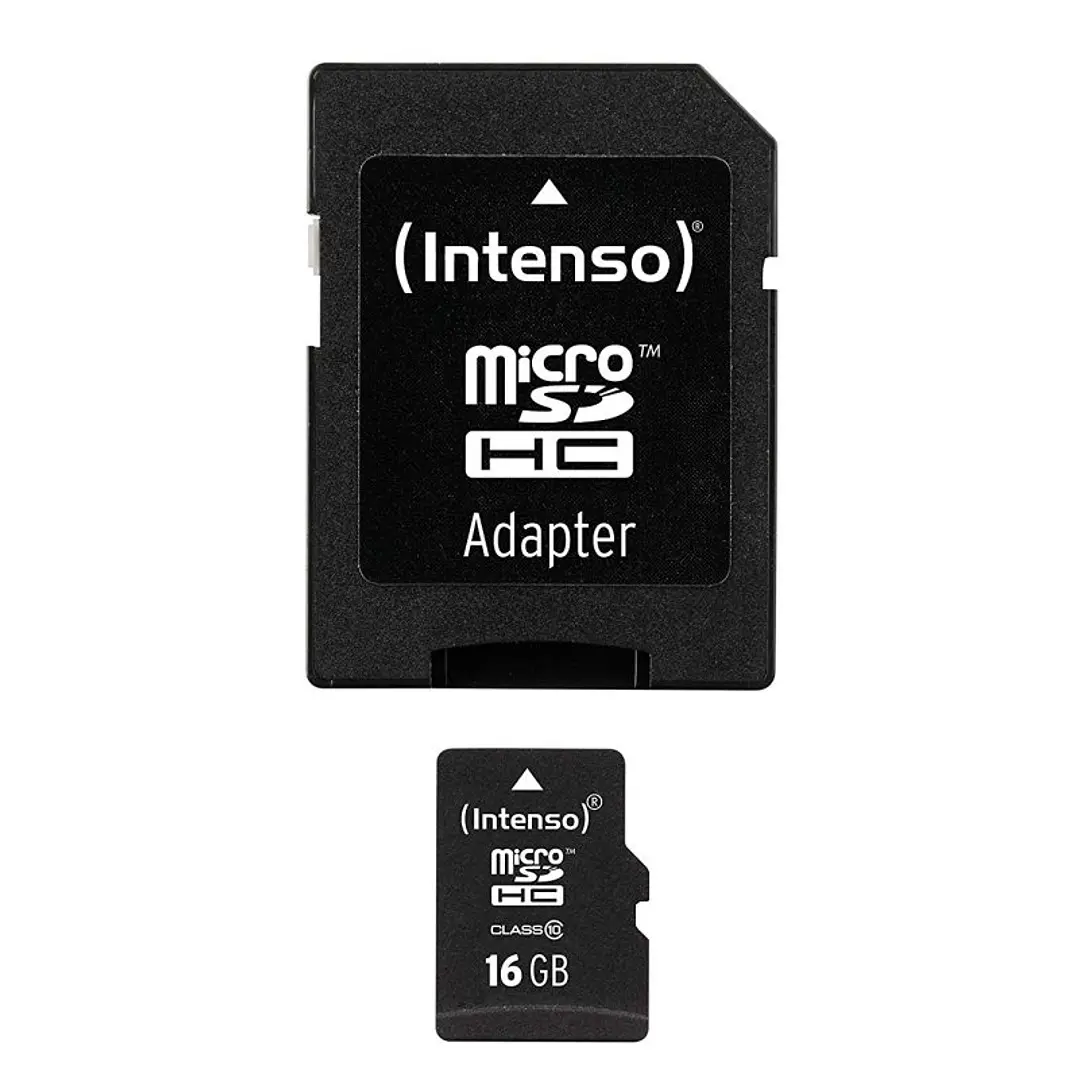 Intenso 3413470 Micro SD clase 10 16GB c/adapt 1