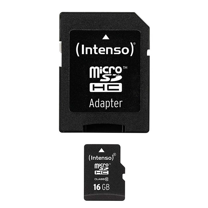 Intenso 3413470 Micro SD clase 10 16GB c/adapt 1