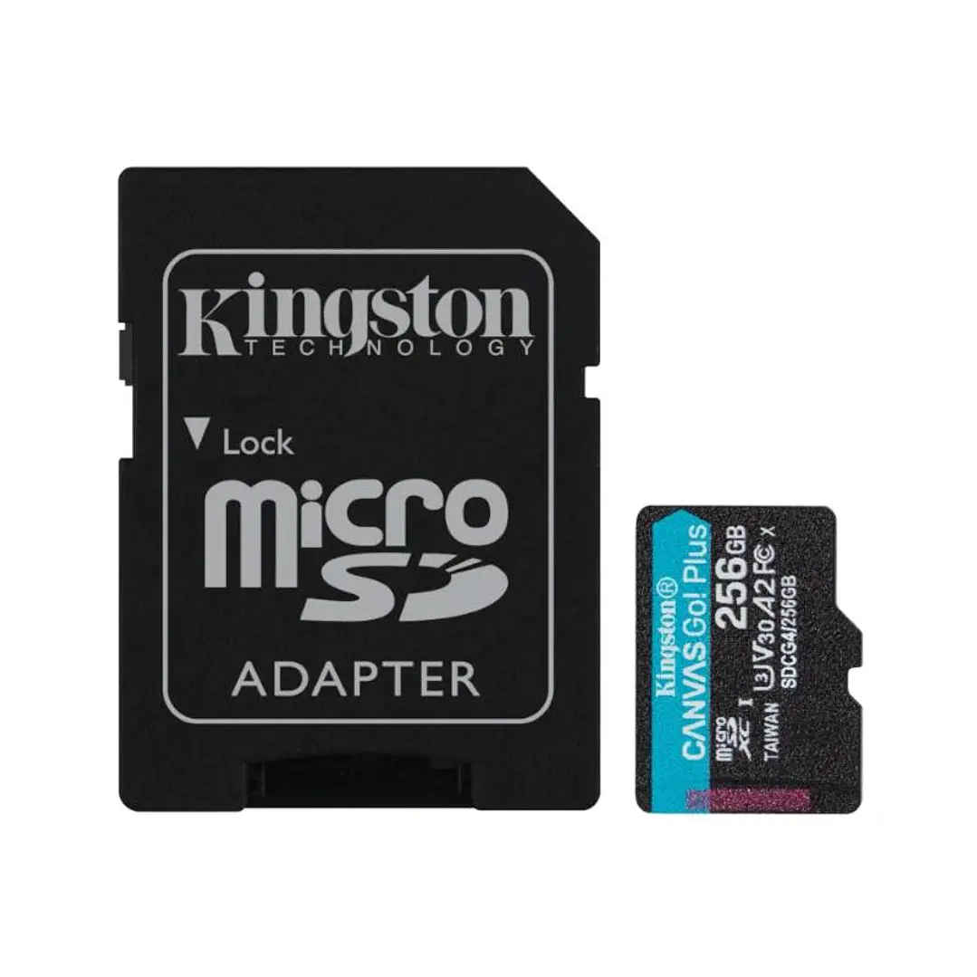 Kingston microSD Canvas Go! Plus 4 256GB 200 MB-s 2