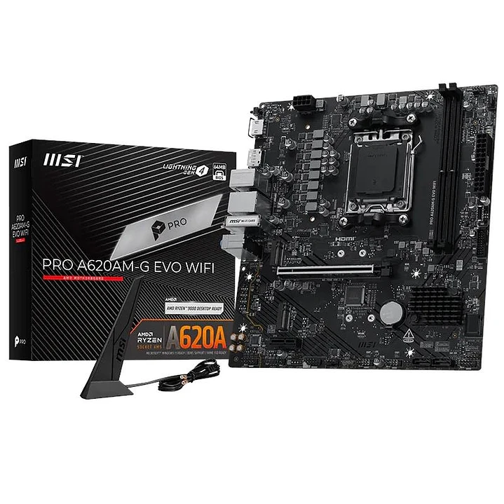 MSI Placa Base PRO A620AM-G EVO WIFI DDR5 mATX 1