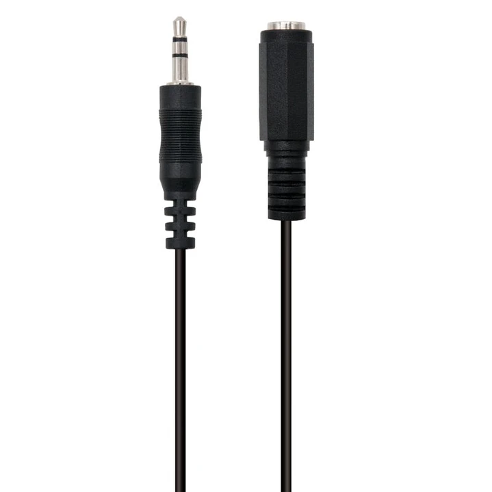 Ewent Cable Audio Estereo 3,5mm/M y 3,5mm/H -3mt 1
