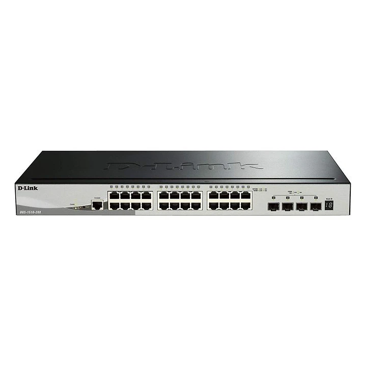 D-Link DGS-1510-28X/E Switch L2 24xGB 4x10Gb SFP+ 1