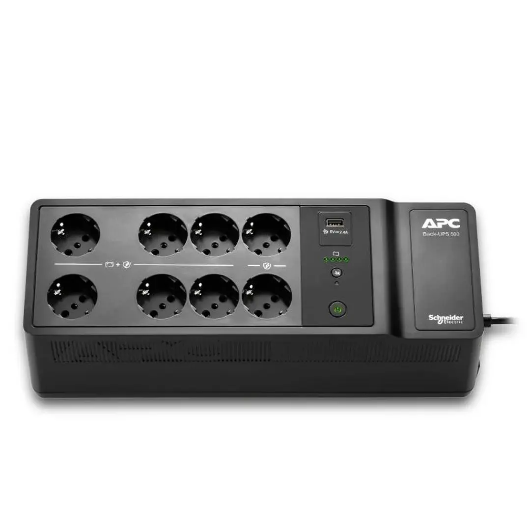 APC Back-UPS  500VA/300W 8 Schuko 1 USB A 3