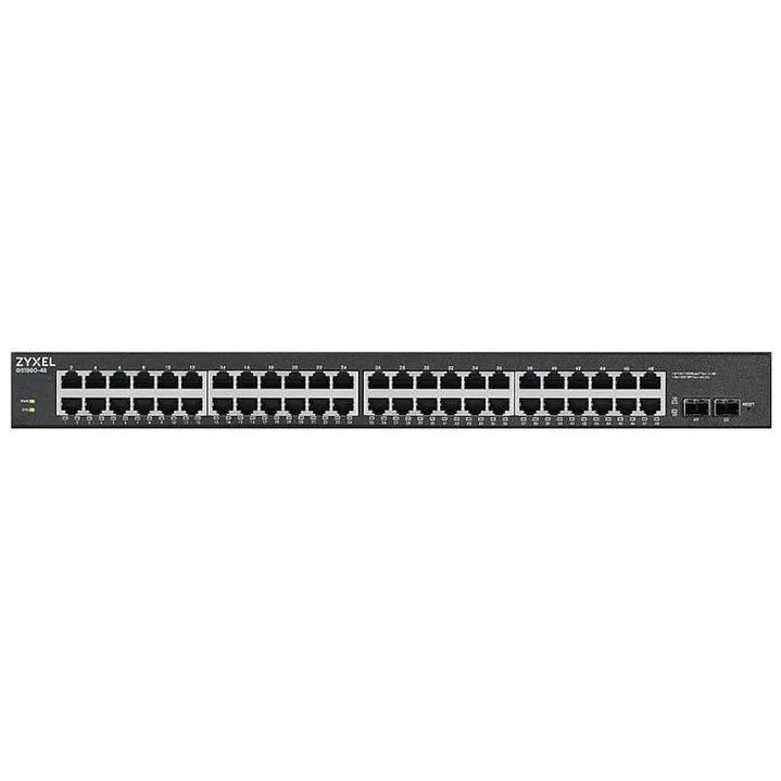 Zyxel GS1900-48HP v2 Switch 48xGbE L2 170W Rack 1