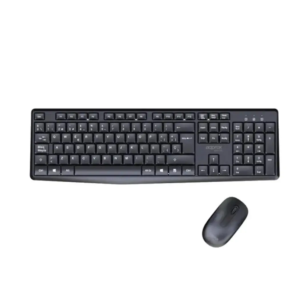 APPROX Teclado+raton inalamb X420B 1000DPI Negro 1