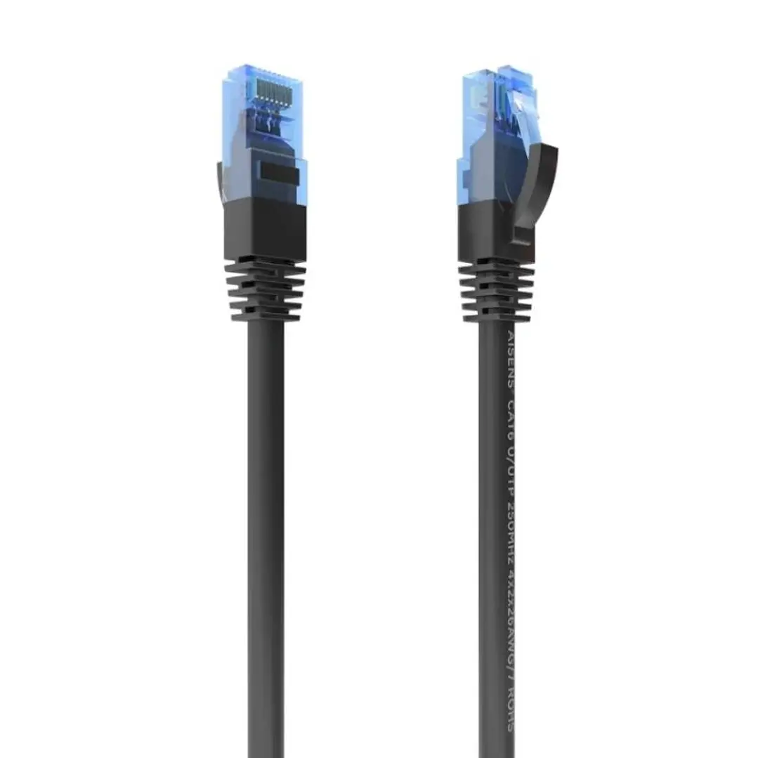 Aisens Cable RJ45 Cat.6 UTP AWG26 CCA Negro 1.5M 1
