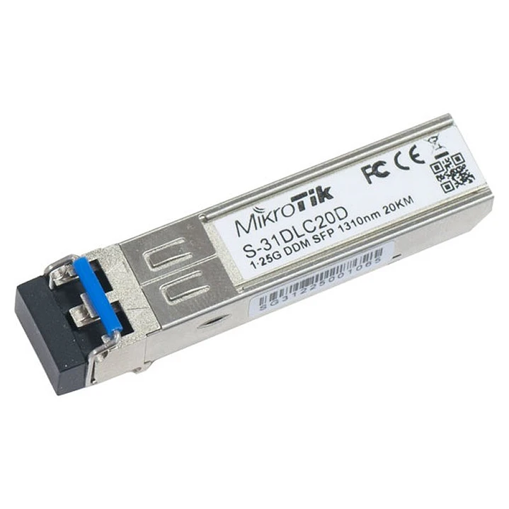 MikroTik S-31DLC20D Modulo SFP Mono Modo 20Km 1