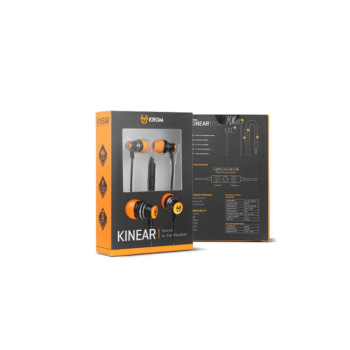KROM Auriculares Gaming Kinear multiplat. 4
