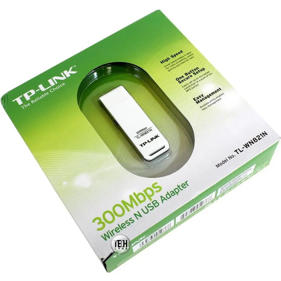 TP-LINK TL-WN821N Tarjeta Red WiFi N300 USB 3