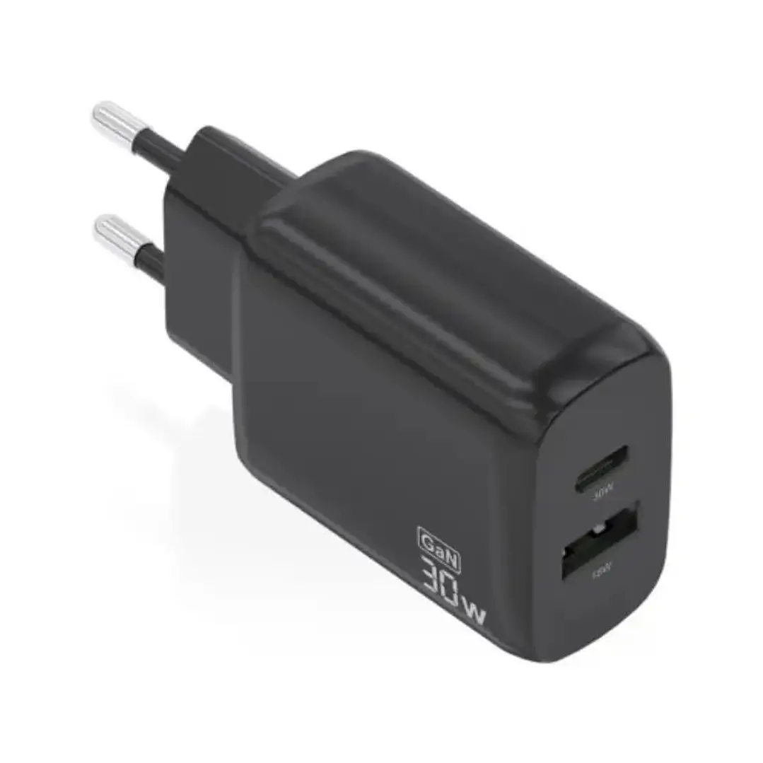 Aisens Cargador GaN 30W USB-C PD3.0 QC4.0 USB-A 1
