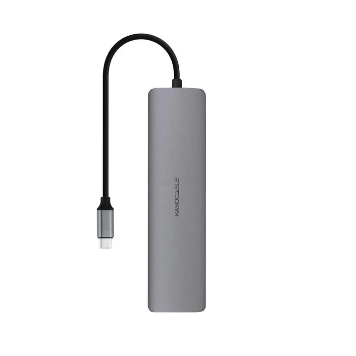Nanocable Hub 8en1 USB-A+USB-C+HDMI+USB-C PD+Jack 2
