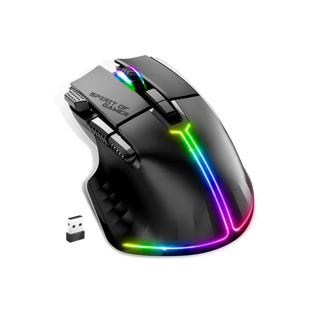 Spirit of Gamer Ratón Inalambrico Pro M5 Black 2