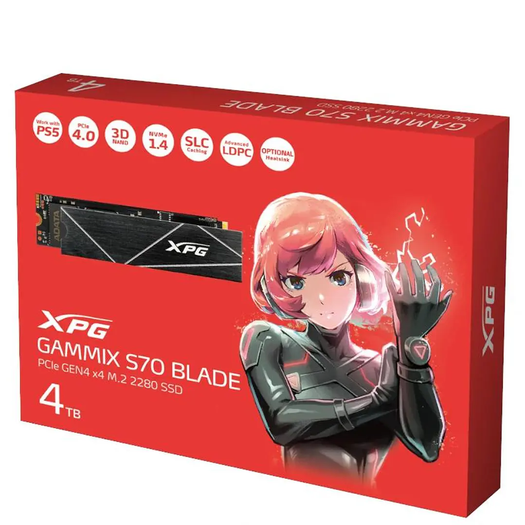 ADATA XPG SSD GAMMIX S70 BLADE 4TB PCIe 4.0 NVMe 2