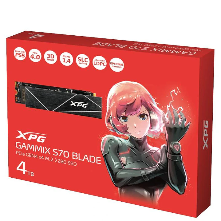 ADATA XPG SSD GAMMIX S70 BLADE 4TB PCIe 4.0 NVMe 2
